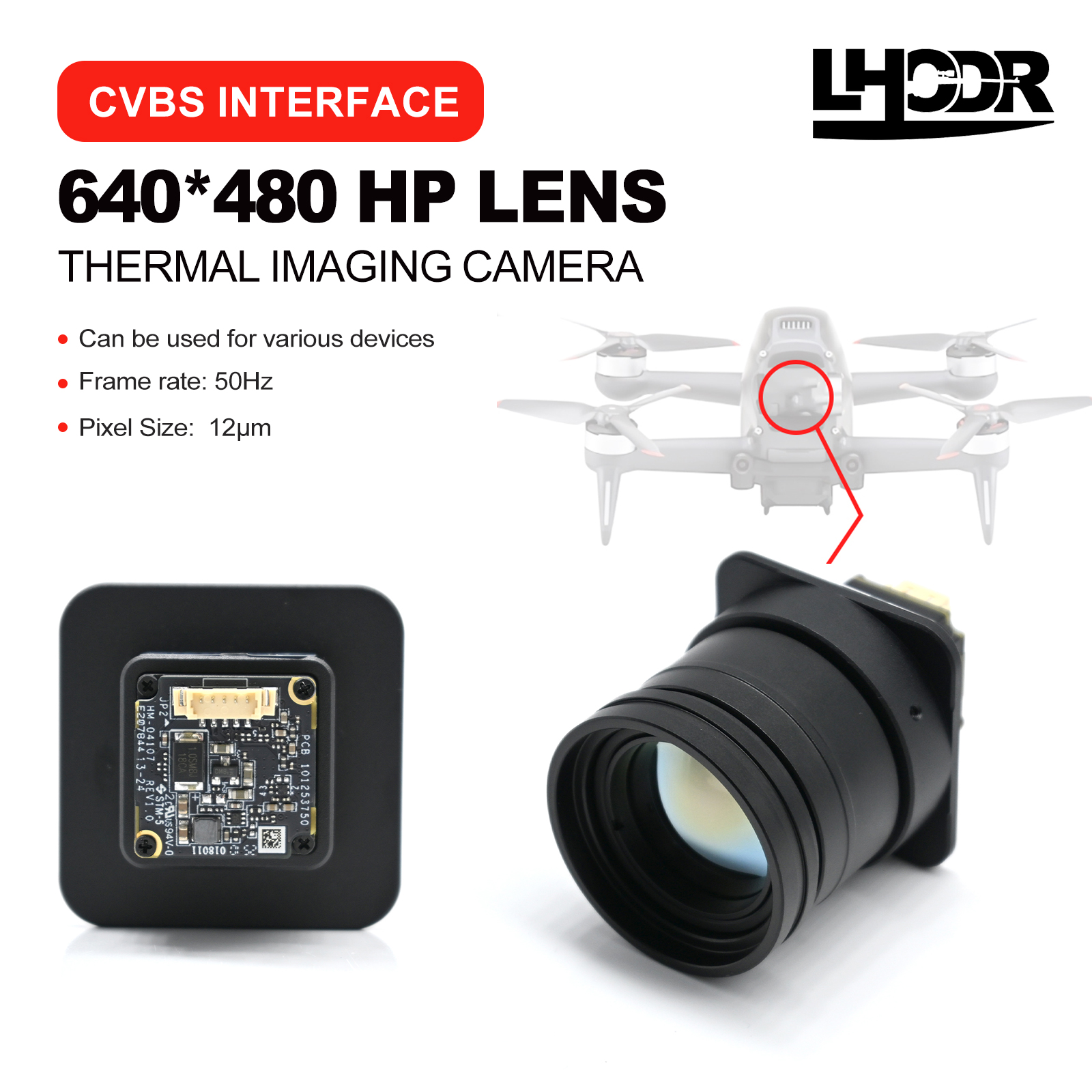 Drone Camera Thermal - Obiettivo per imaging termico drone 30mm
