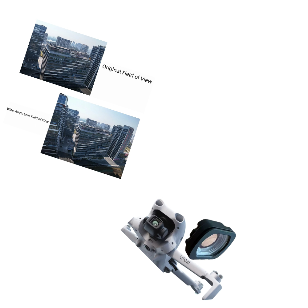 Drone Camera Filter - Obiettivo grandangolare per DJI Lito x1,