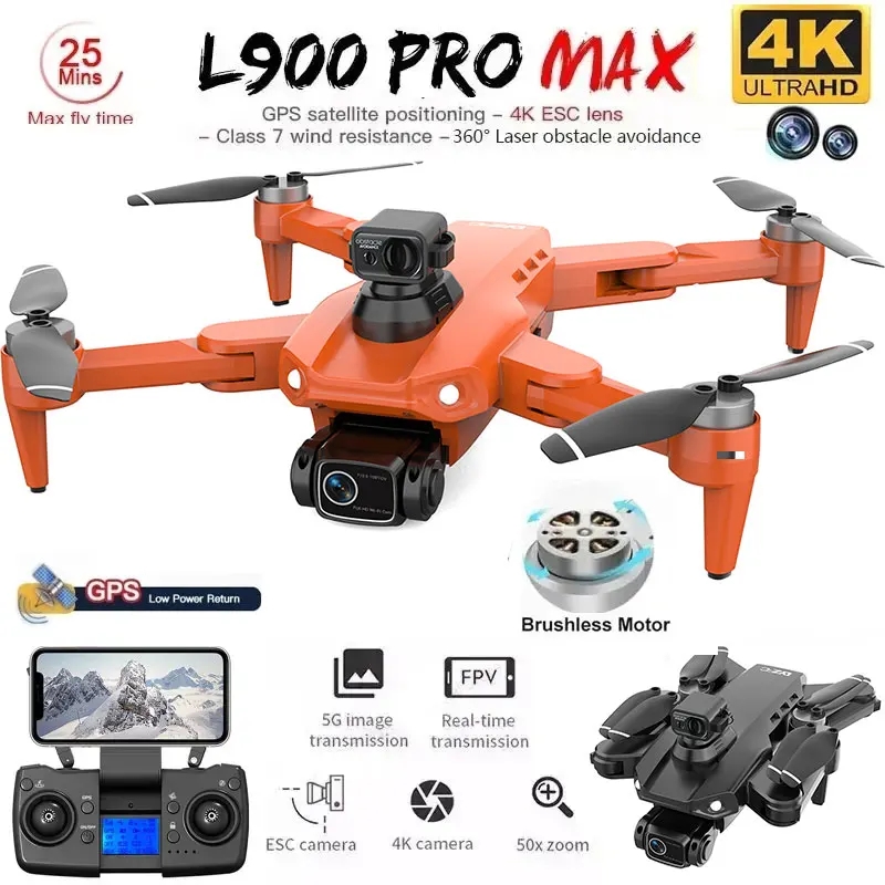 Drone Camera Wide Angle - L900 Pro MAX GPS Drone 4K