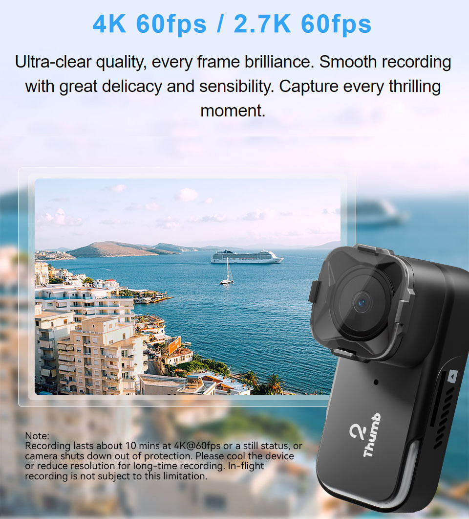 Drone Camera 4K - Nuova versione RunCam Thumb 2 4K