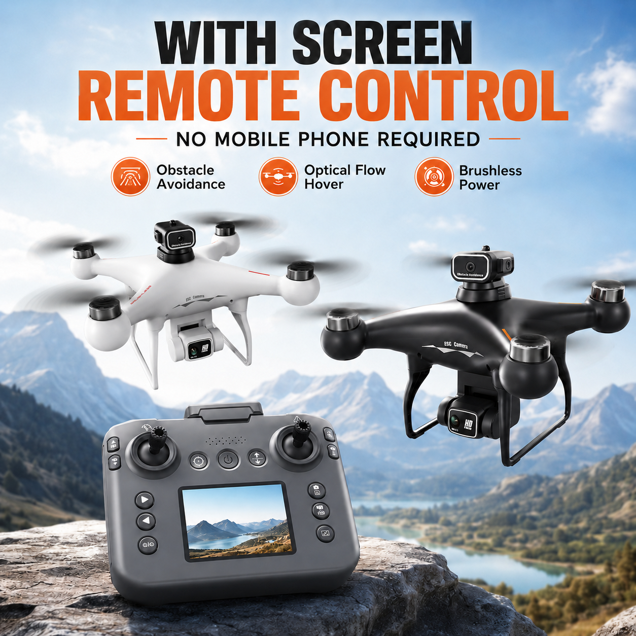 Drone Camera 4K - Drone RC ZNLYRION S116 con Motore