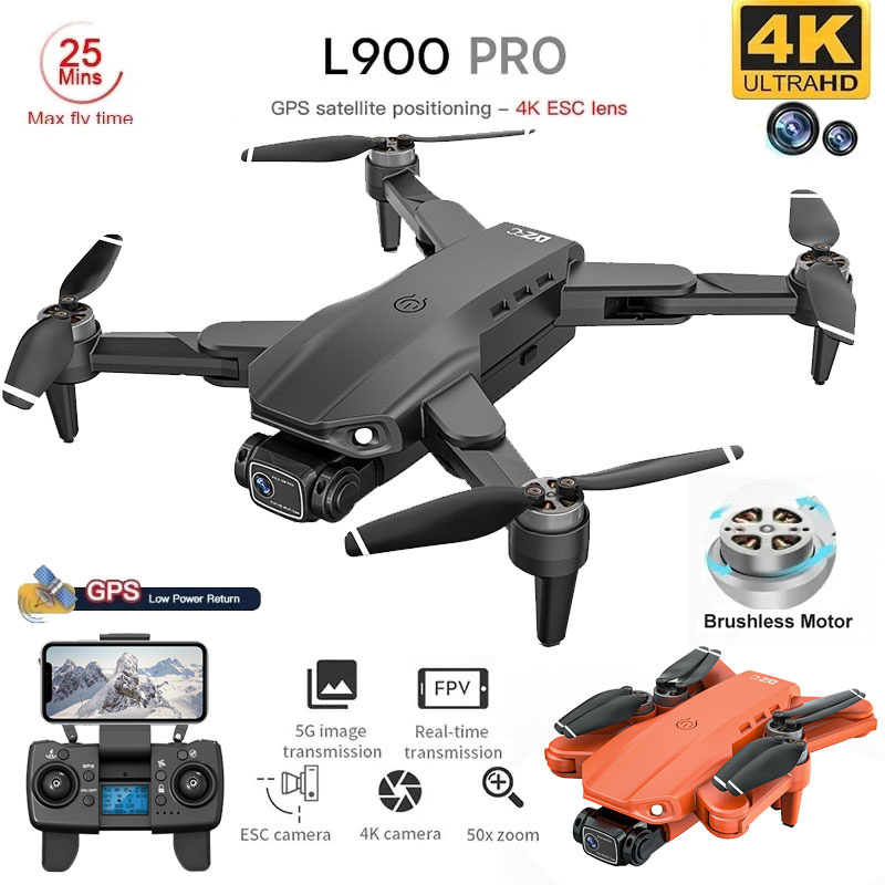 Drone Camera Wide Angle - L900 Pro GPS Drone 4K Professionale