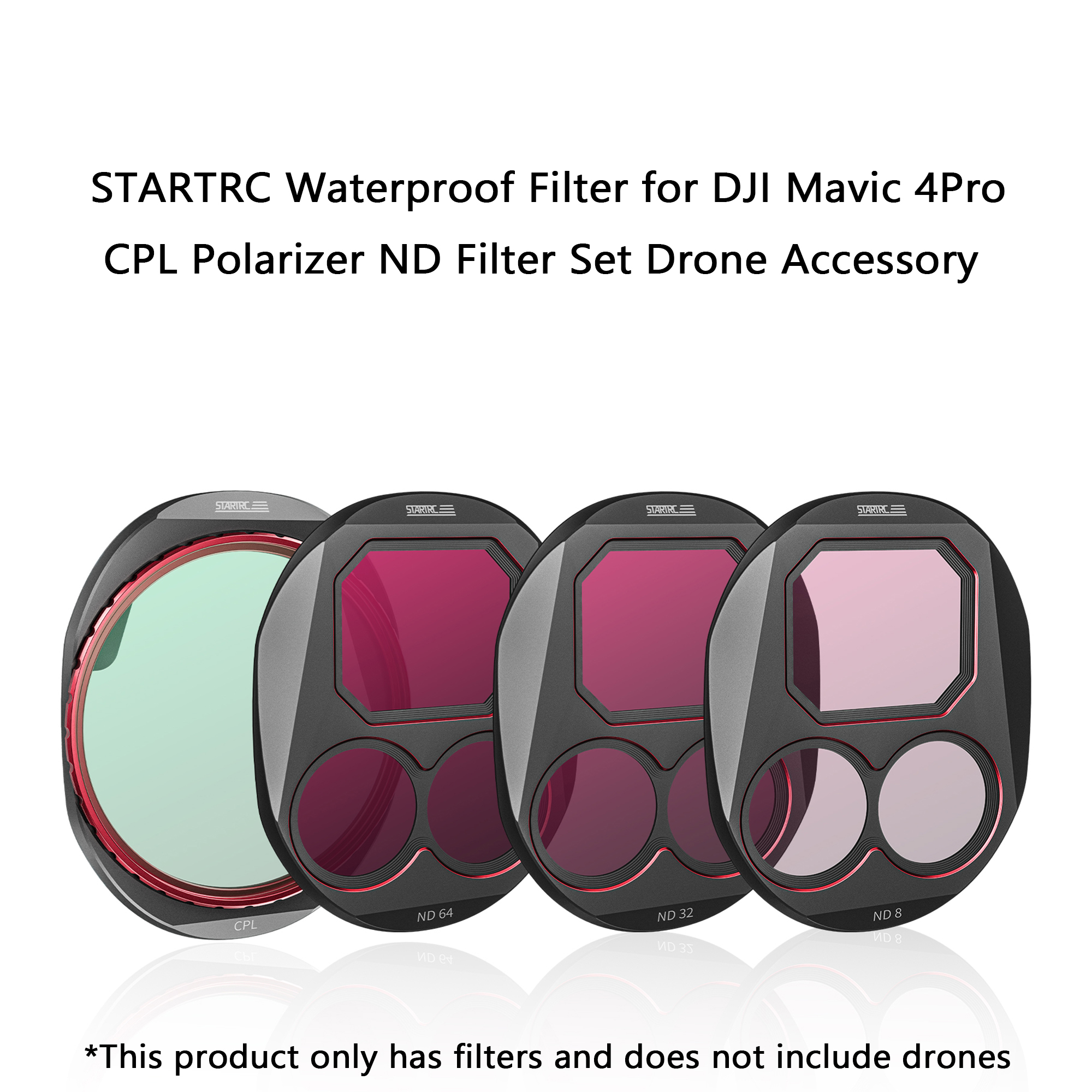 Drone Camera Filter - Set di filtri STARTRC CPL/ND8/32/64 compatibile