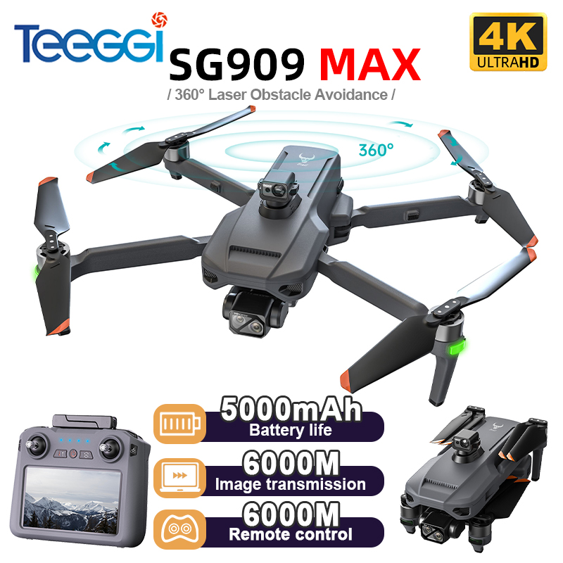 Drone Camera With Gimbal - Drone Teeggi SG909 MAX GPS con