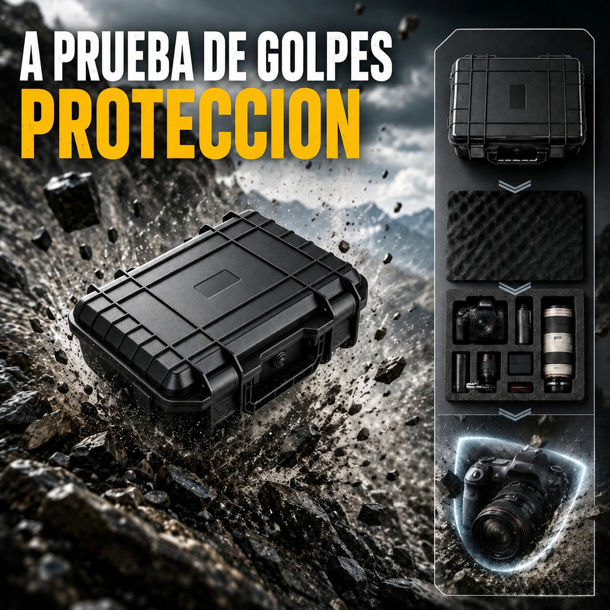 Drone Camera Waterproof - Valigetta Rigida 250mm Impermeabile per Fotocamera