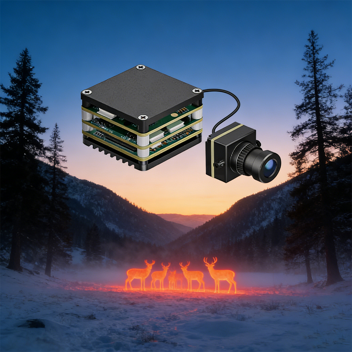 Drone Camera Thermal - Nuovo Modulo Fotocamera AI VisionCube S
