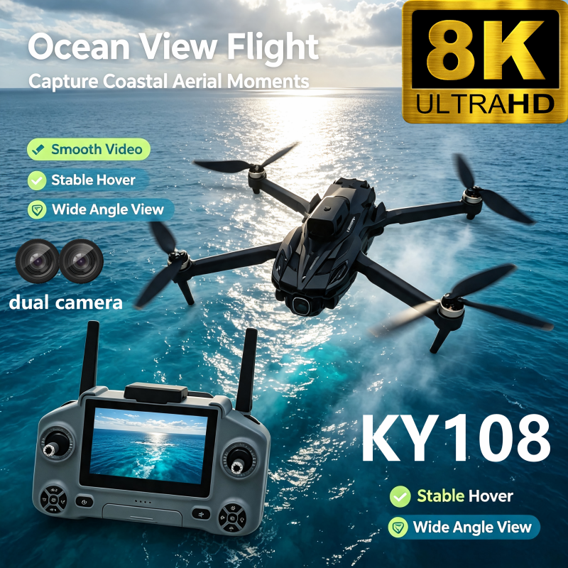 Drone Camera Night Vision - Nuovo Drone KY108 2026 con Fotocamera