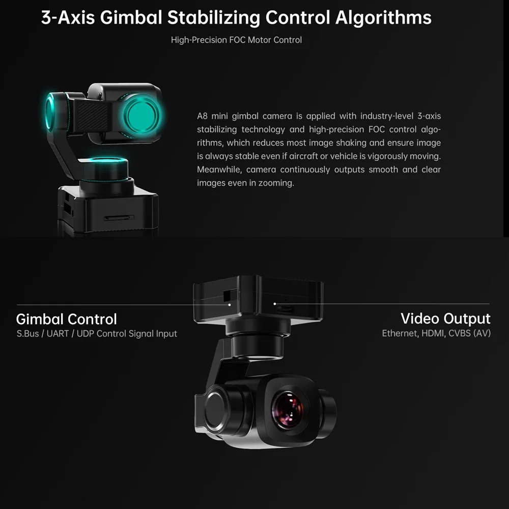 Fotocamera Gimbal SIYI A8 Mini - Drone Camera Vlog recensione e prezzo