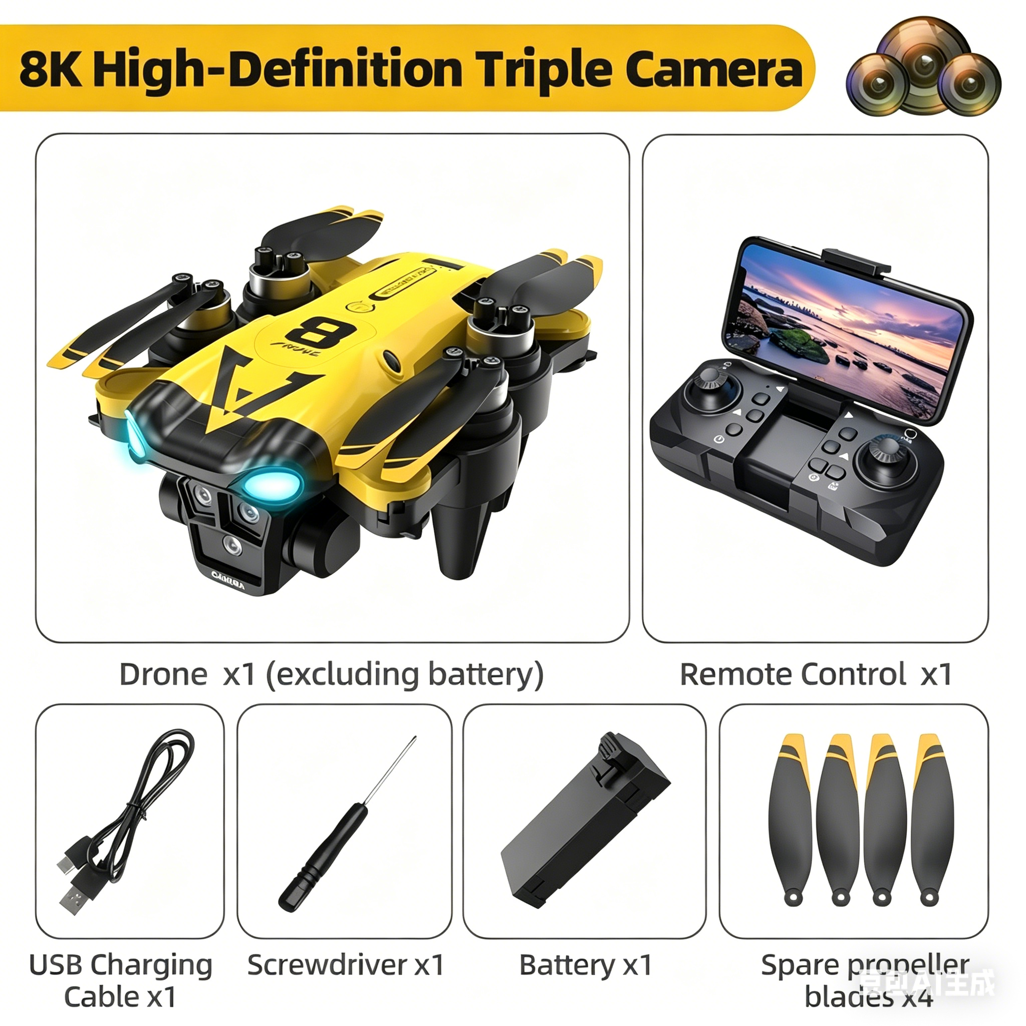 Nuovo Quadricottero con Tripla - Drone Camera Mount recensione e prezzo