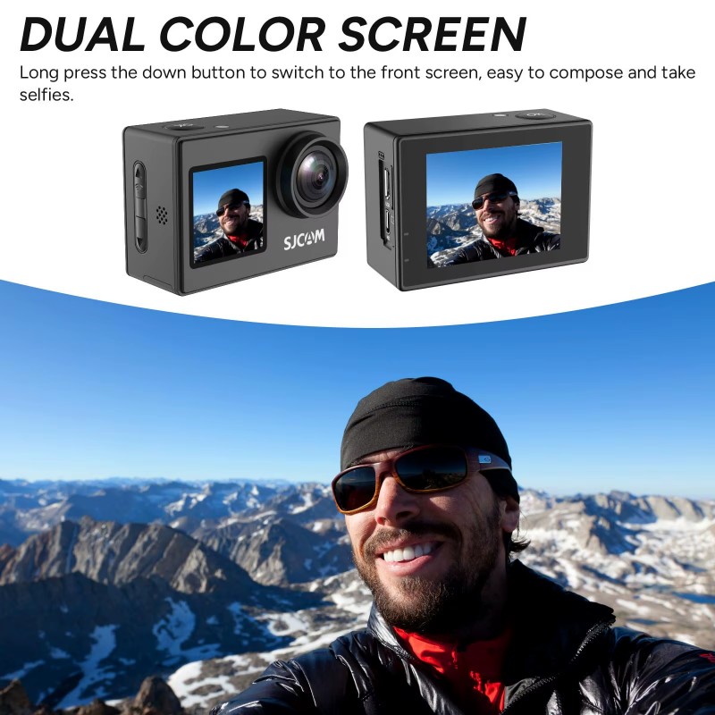 Telecamera per Casco Dual Scre - Drone Camera Action recensione e prezzo