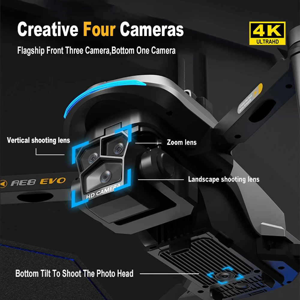 Drone AE8 EVO 4K Professionale - Drone Camera Night Vision recensione e prezzo