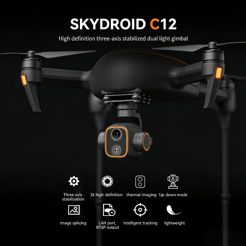Skydroid C12 Drone con Gimbal  - Drone Camera Thermal recensione e prezzo