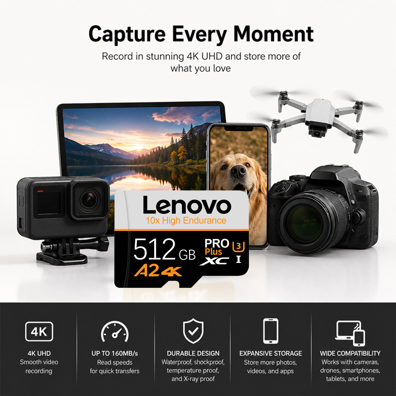 Scheda di memoria Lenovo Extre - Drone Camera Waterproof recensione e prezzo