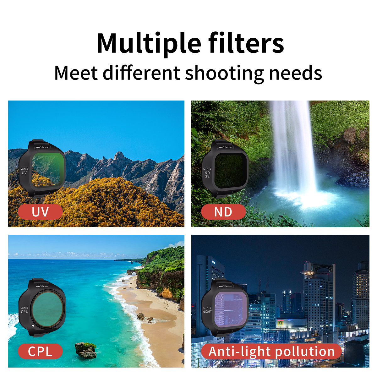 Set di Filtri Mecoright per DJ - Drone Camera Filter recensione e prezzo